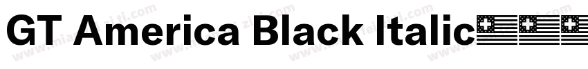 GT America Black Italic字体转换